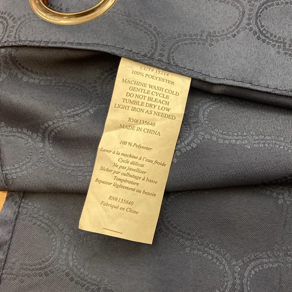 NWT Primrose 2 navy window panels